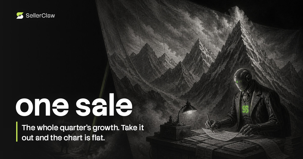 Cover: one sale was the entire quarter's growth