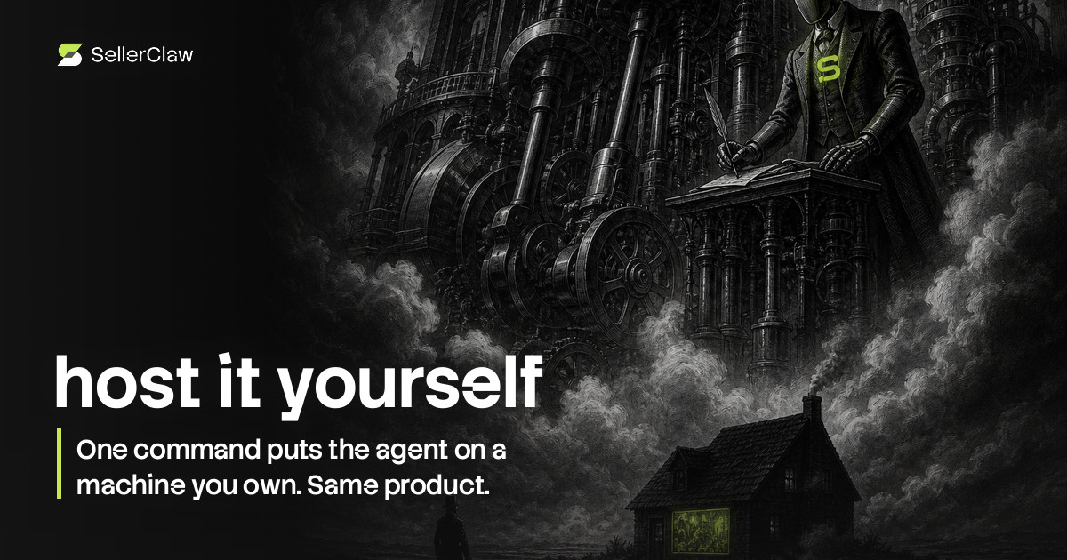 Cover: one command, and the agent runs on your machine