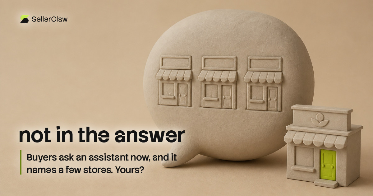 Cover: the answer a buyer reads before they ever see a search result